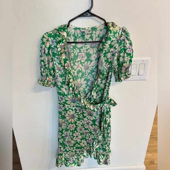 Topshop | Dresses | Floral Silk Wrap Dress | Poshmark